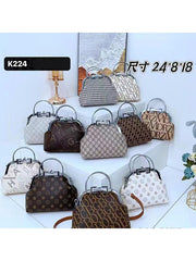 Clasp Shoulder Bag - Royal crest