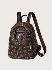 Women's Large-capacity Backpack Pu Women's Bag Casual Ladies Soft Leather Small Bag