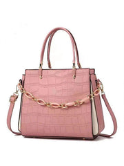 Closeout Deal Genuine Leather Croc-Embossed Crossbody Bag