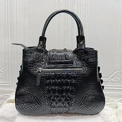 Good Quality Personal Customzied Design Green Crocodile Leather Handbag for Women