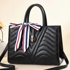 Argyle Quilted Double Handle Square Bag for women