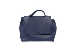 Deep Blue Style 29.5X23X12CM Vintage Fashion Women's Tote Bag New High Li Pu Leather Women Designer Handbag