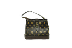 New Personality Print Vintage Shoulder Bag Fashion Trend Large Capacity Bucket Bag Versatile Premium Handbag Women