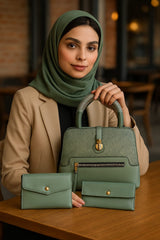 Women Printed Pattern Pu Leather Handbag Office Bow Strap Hand Bag Large Capacity Handbag School Shoulder Bag