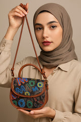 Printed Crossbody Bag Shoulder Bag PU Leather Women's Designer Satchels Street Fashion Love