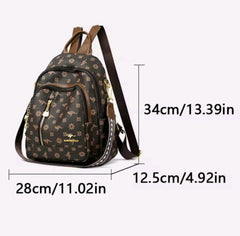 Women's Large-capacity Backpack Pu Women's Bag Casual Ladies Soft Leather Small Bag