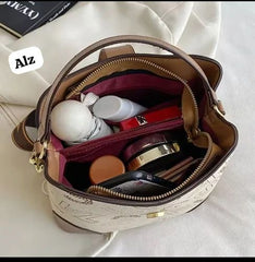 Fashionable Floral Print Barrel Bag, Versatile Handbag, Shoulder Bag And Crossbody Bag