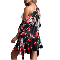 three-piece lingerie set combines