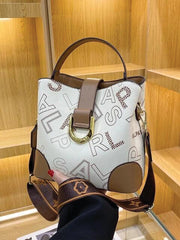 Fashionable Floral Print Barrel Bag, Versatile Handbag, Shoulder Bag And Crossbody Bag