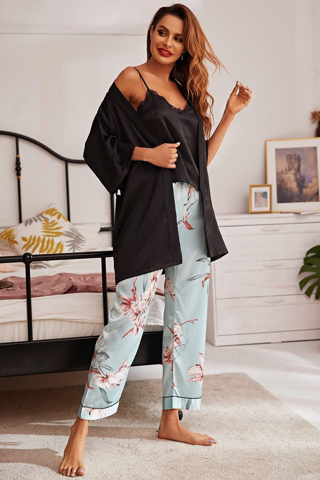 "Effortless Elegance: A Relaxed Morning in Chic Loungewear" set