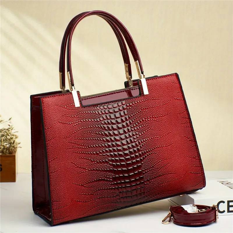 Patent Leather Hand and Shoulder Bag
