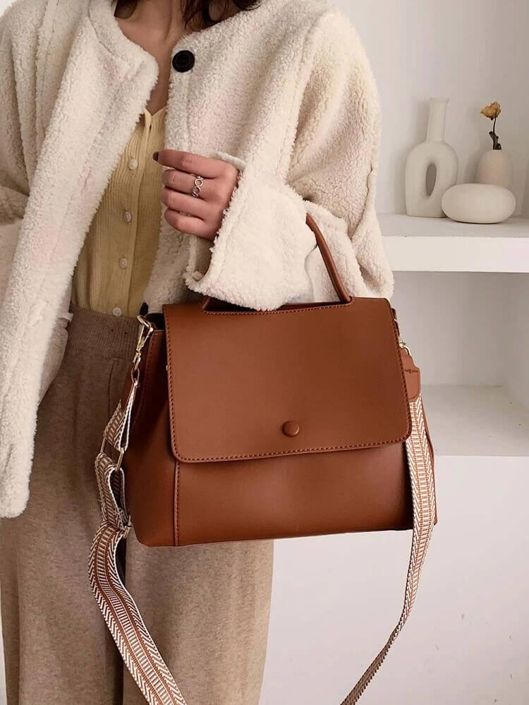 Deep Blue Style 29.5X23X12CM Vintage Fashion Women's Tote Bag New High Li Pu Leather Women Designer Handbag