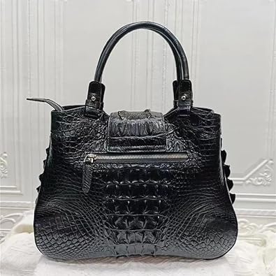 Good Quality Personal Customzied Design Green Crocodile Leather Handbag for Women