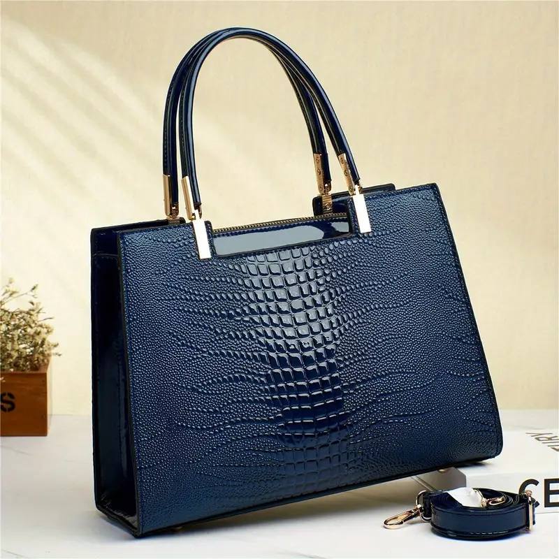 Patent Leather Hand and Shoulder Bag