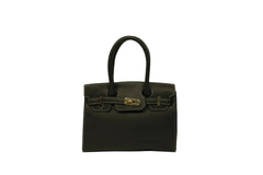 Crocodile Pattern Handbag for Women - Premium Leather Designer Large Lock Shoulder Bag