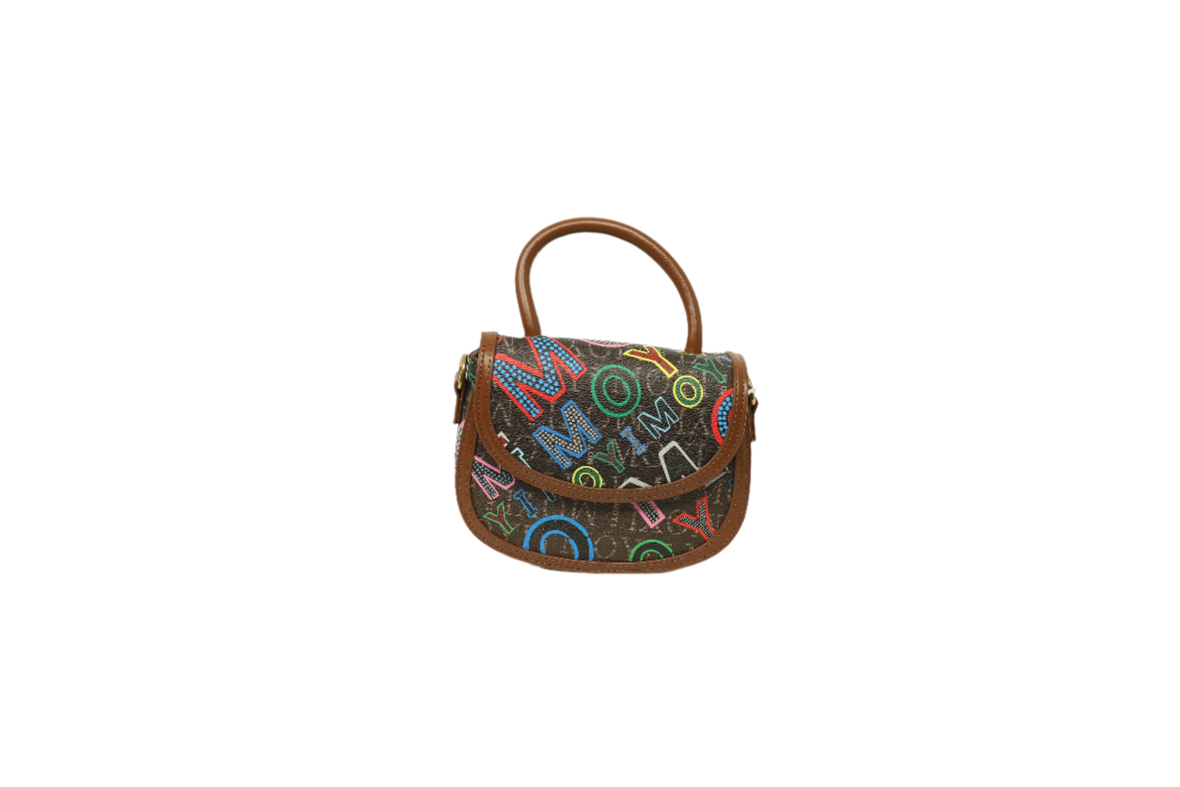 Printed Crossbody Bag Shoulder Bag PU Leather Women's Designer Satchels Street Fashion Love
