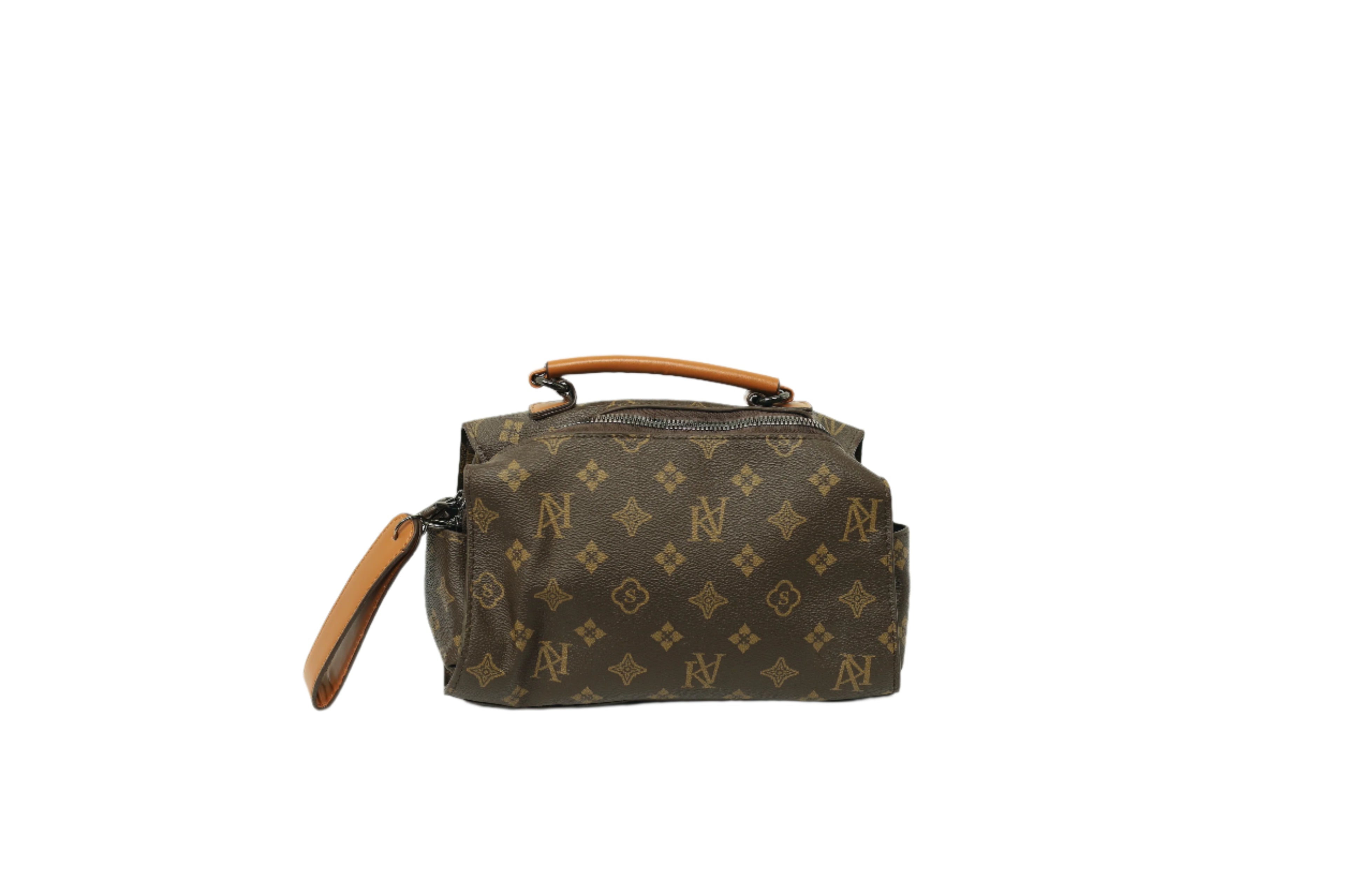 Women's Vintage Print Large Capacity One Shoulder Messenger Bag Handbag Boston Pillow Bag