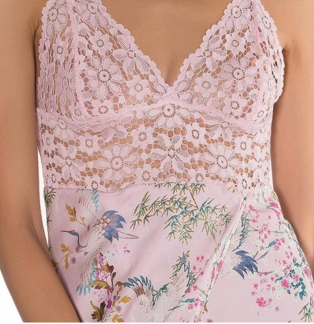 Lace &amp; Floral Slit Dress – Effortless Elegance