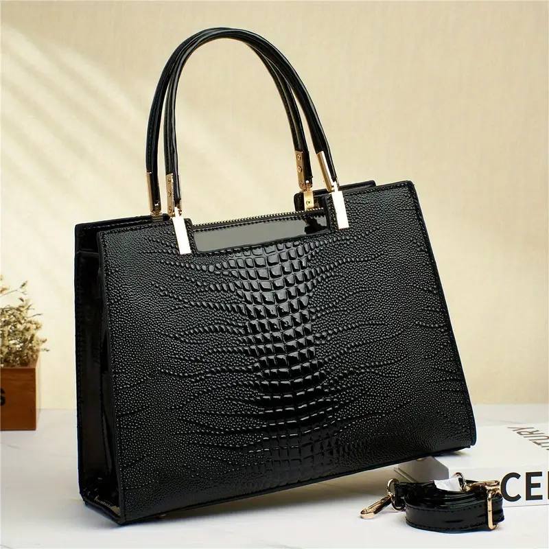 Patent Leather Hand and Shoulder Bag