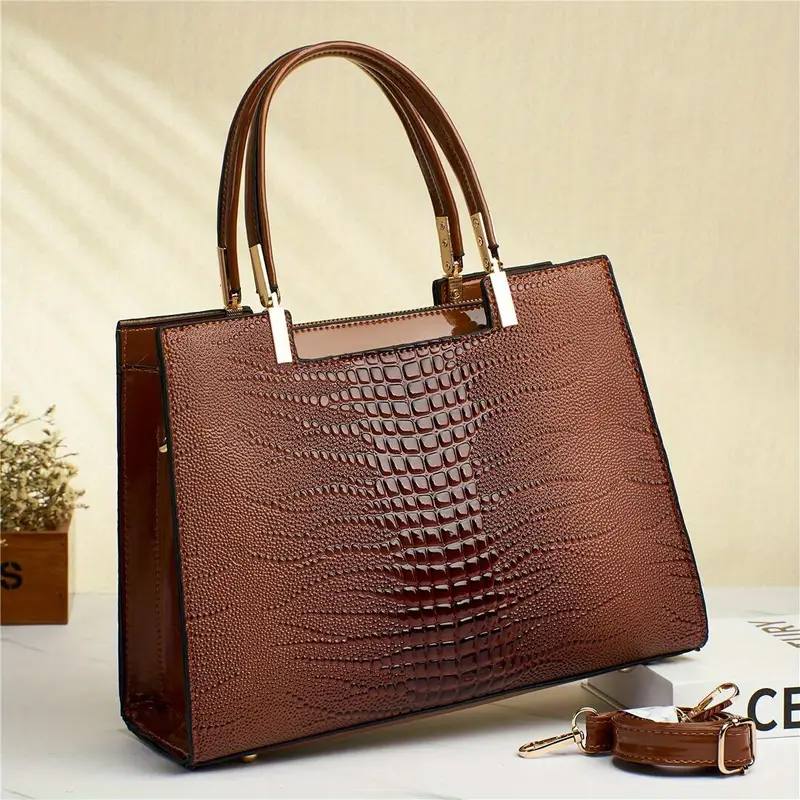 Patent Leather Hand and Shoulder Bag